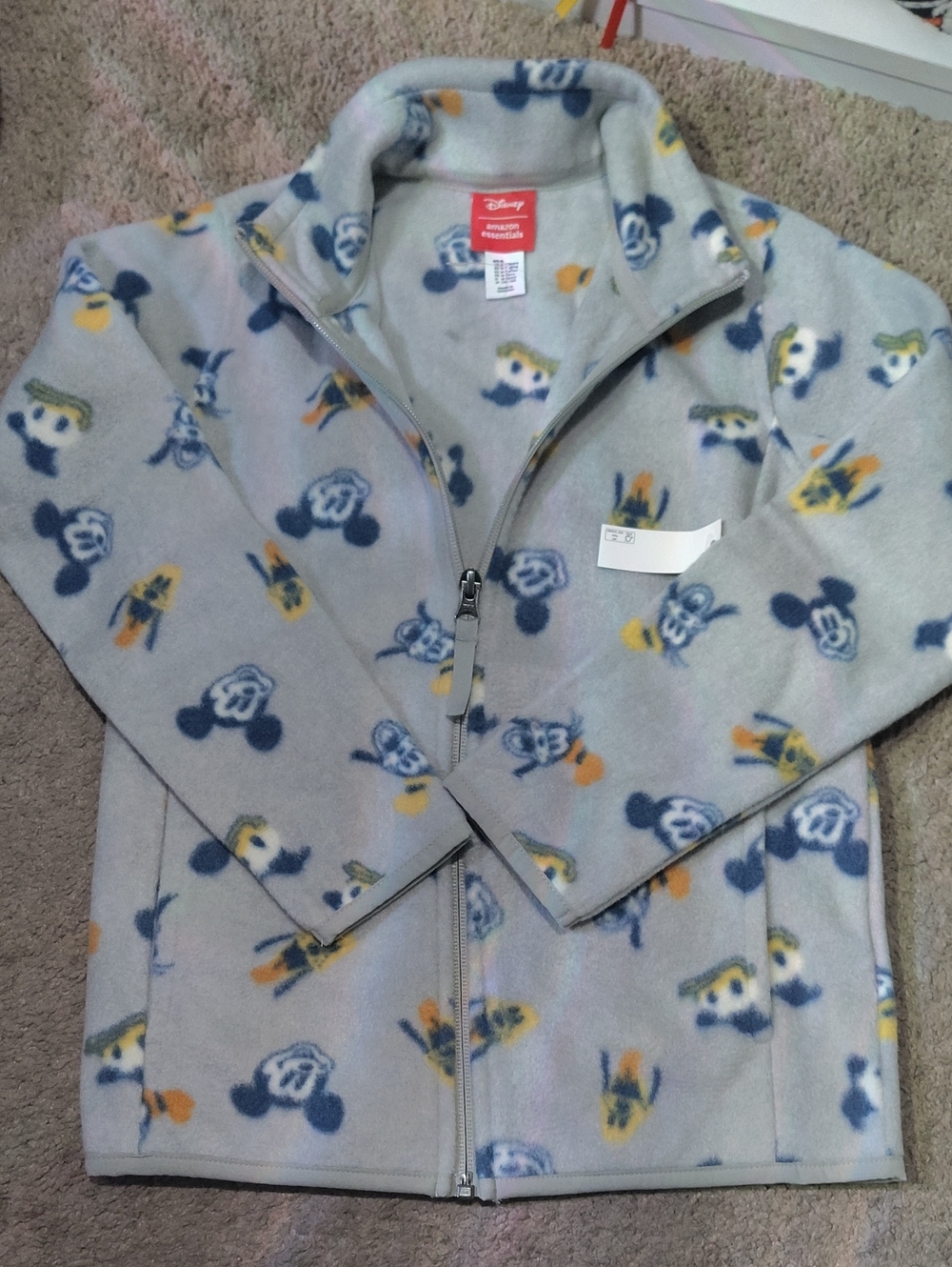 Nwt Disney , Mickey And Friends Fleece Jacket , $45 Size 6/7